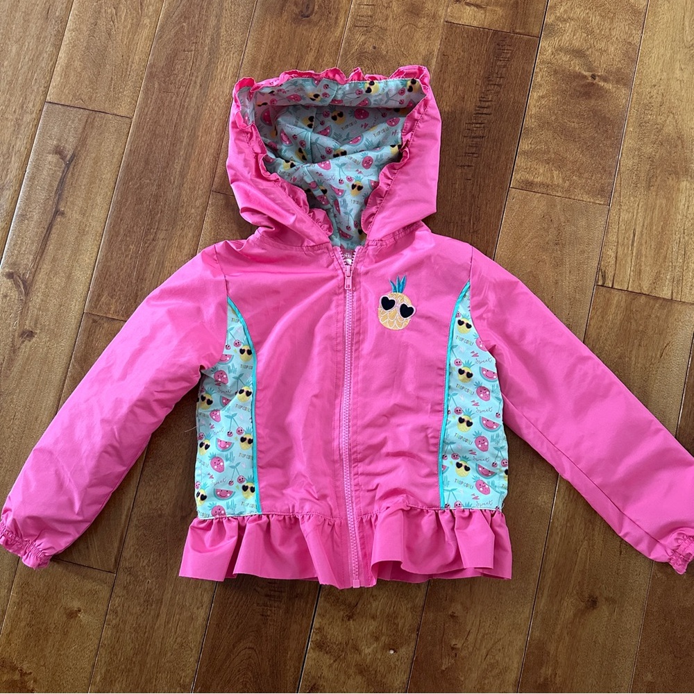 Girls’ Pink Rain Jacket